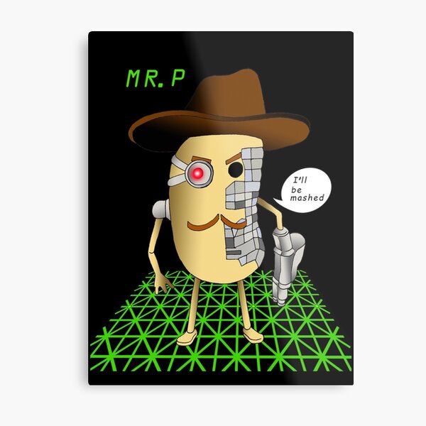 Mr P Piggy Roblox Merch Metal Print By Freedomcrew Redbubble - roblox park ranger hat