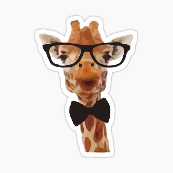 Item preview,  Giraffe with Glasses designed and sold by Fozy-Shop-Tees.