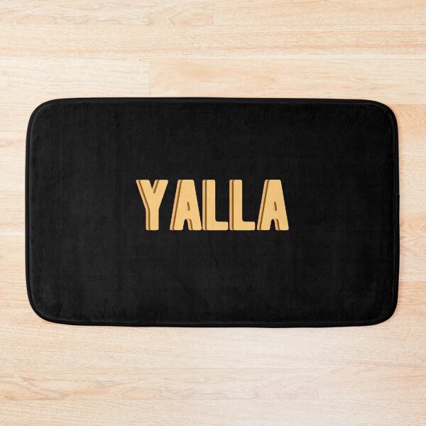 Item preview, Yalla, Yellow Text designed and sold by AwesomeProject.