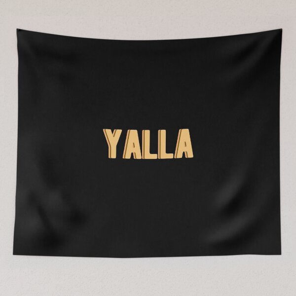 Item preview, Yalla, Yellow Text designed and sold by AwesomeProject.