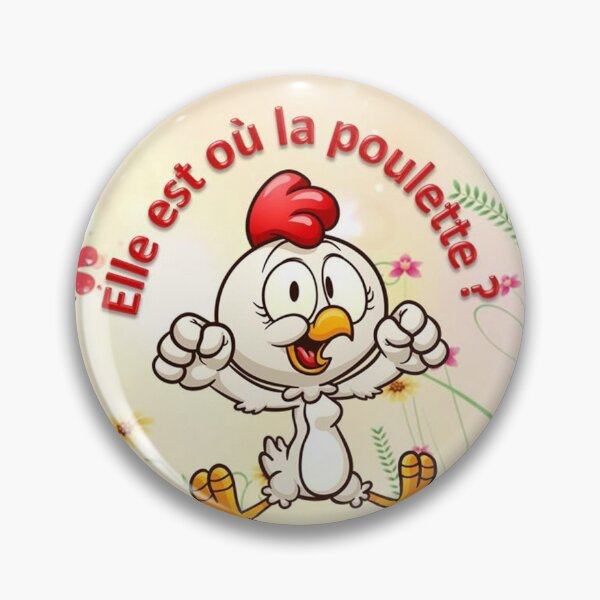 Item preview, COCOTTE humor hen chicken drawing rose flower girl woman cartoon designed and sold by dragonemma.