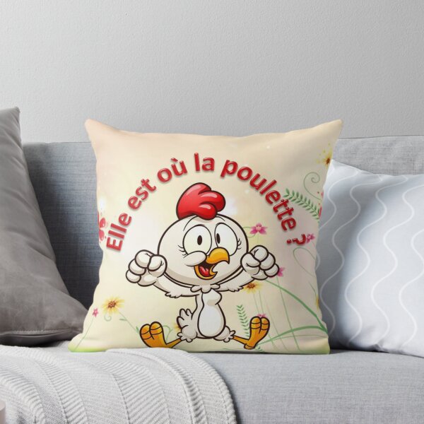 Item preview, COCOTTE humor hen chicken drawing rose flower girl woman cartoon designed and sold by dragonemma.