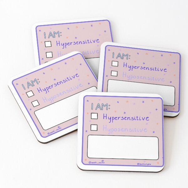 Autie Eevee x Journo Lydia Sensitivity Coasters (Set of 4)