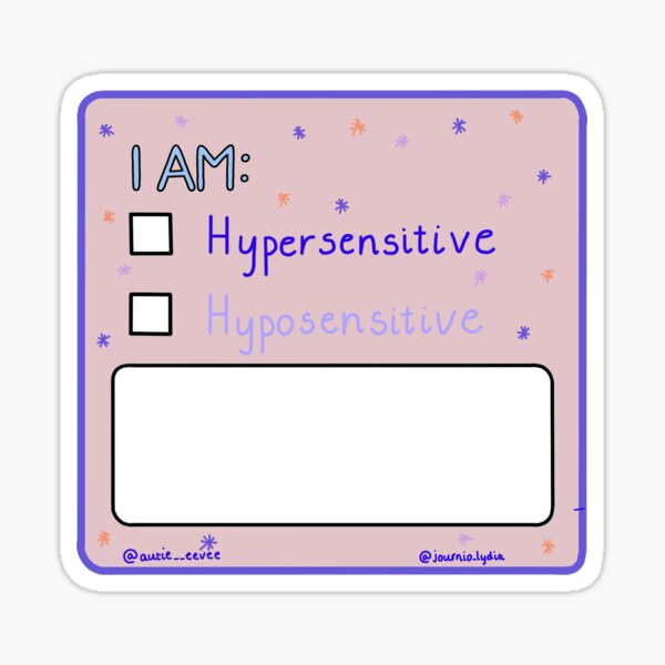 Autie Eevee x Journo Lydia Sensitivity Sticker