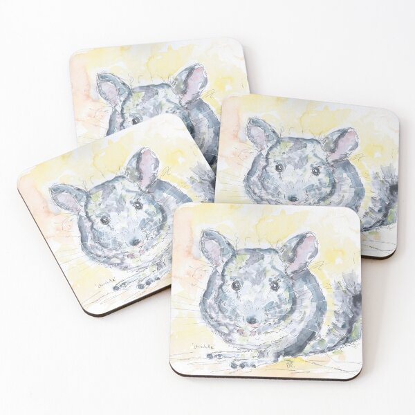 Item preview, Chinchilla portrait designed and sold by DebTheZeb.