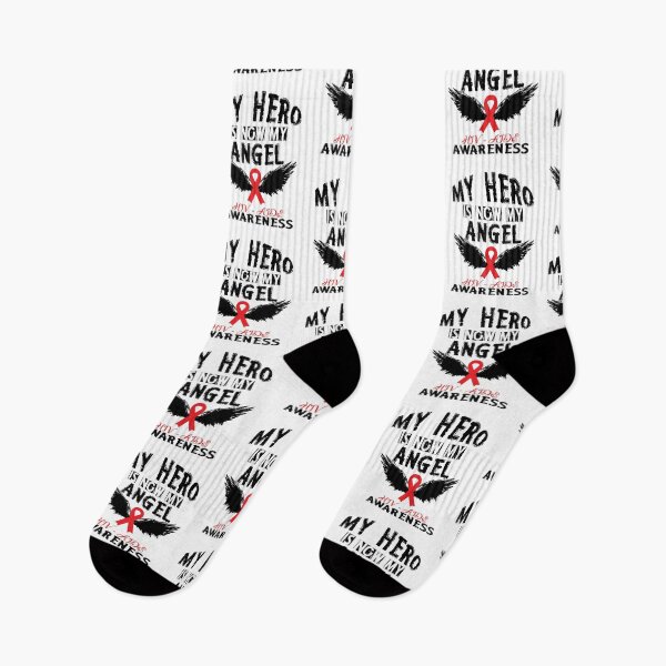 Item preview, My Hero Is Now My Angel - HIV Aids Awareness designed and sold by SmartStyle.
