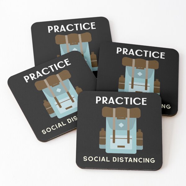 Item preview, Practice social distancing - go hiking! designed and sold by vibrantyy.
