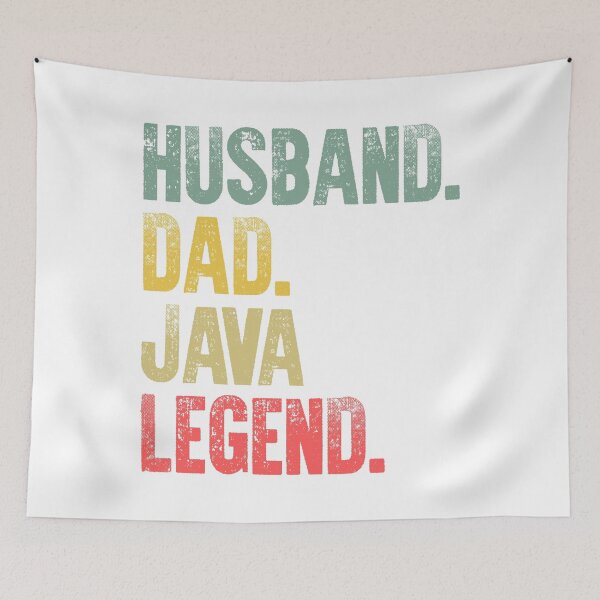 Item preview, Funny Men Vintage T Shirt Husband Dad Java Legend Retro designed and sold by Bendthetrend.