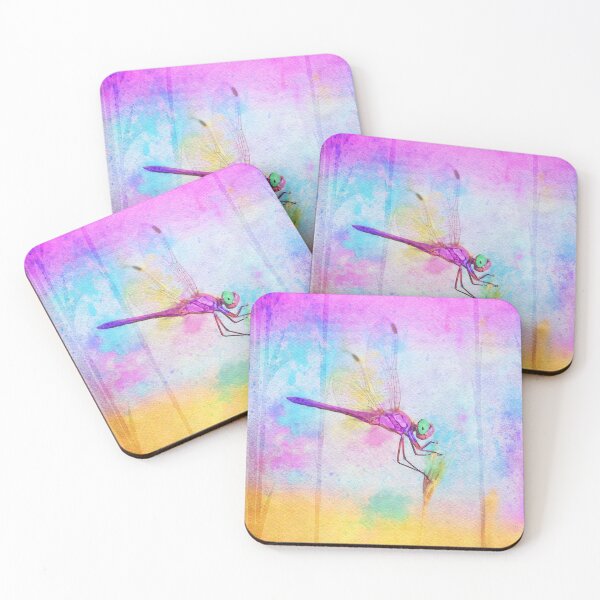 Item preview, Colorful Dragonfly Watercolor Art Painting designed and sold by DebiPhillips.