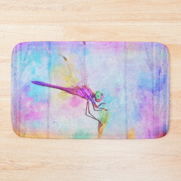 Item preview, Colorful Dragonfly Watercolor Art Painting designed and sold by DebiPhillips.
