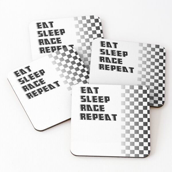 Item preview, Eat Sleep Race Repeat designed and sold by automotiveguy.