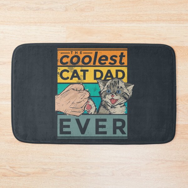 Item preview, The Coolest Cat Dad Ever Retro Design designed and sold by cutenfunny.