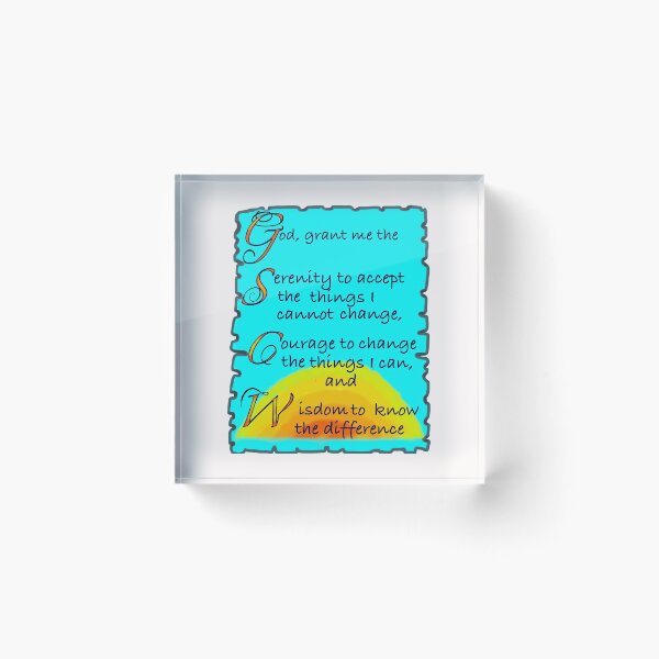 Item preview, God grant me the serenity Beautiful poetic prayer poem about resilience designed and sold by Artonmytee.