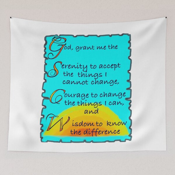 Item preview, God grant me the serenity Beautiful poetic prayer poem about resilience designed and sold by Artonmytee.
