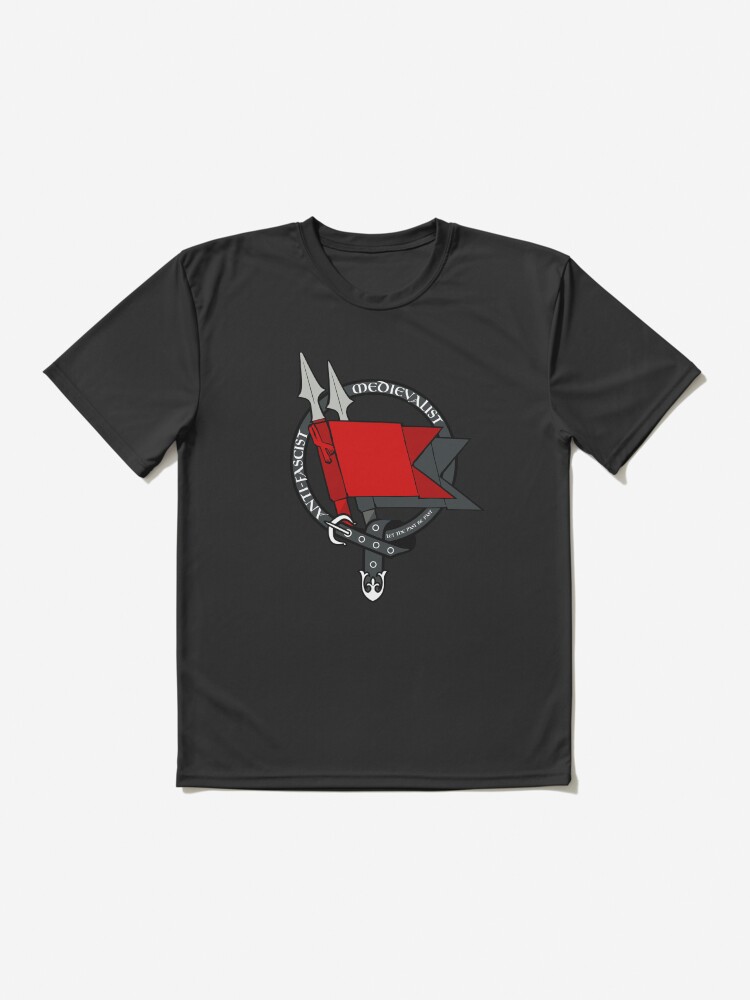 Thumbnail 2 of 7, Active T-Shirt, Anti-Fascist Medievalist designed and sold by ArteDoCombate.