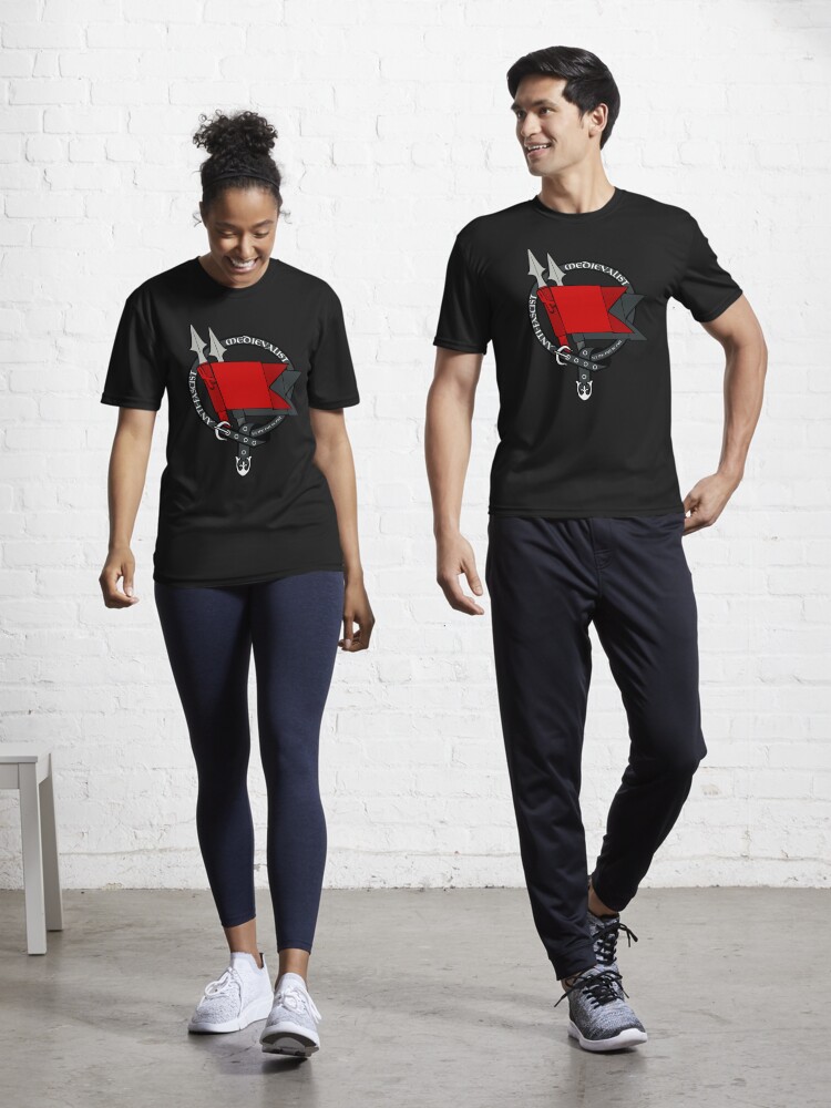 Thumbnail 1 of 7, Active T-Shirt, Anti-Fascist Medievalist designed and sold by ArteDoCombate.