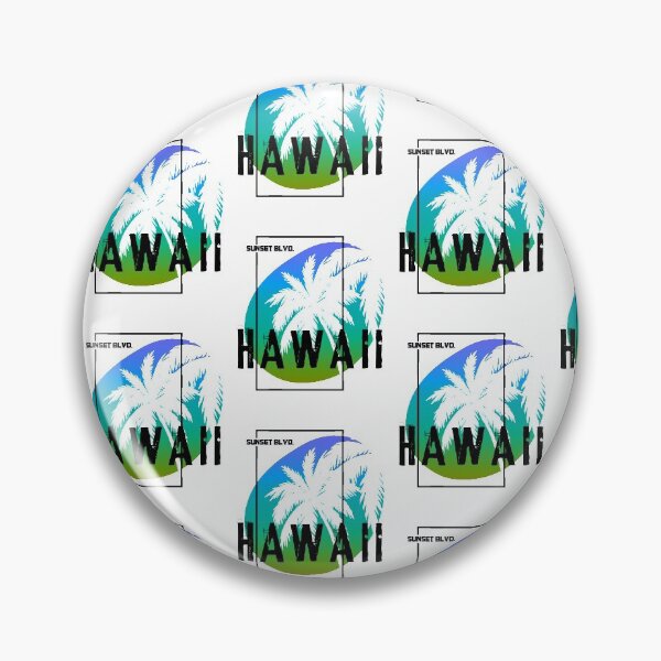 Item preview, Hawaii Sunset Blvd Summer Palm Trees Sun Beach Vacation designed and sold by tarek25.