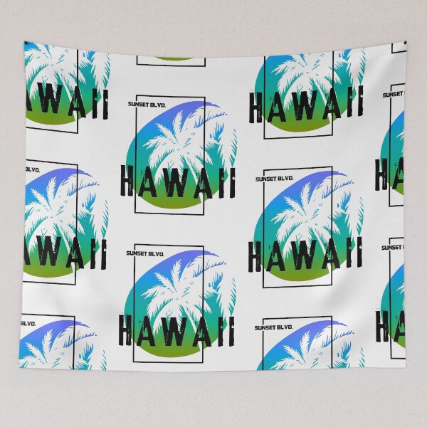Item preview, Hawaii Sunset Blvd Summer Palm Trees Sun Beach Vacation designed and sold by tarek25.