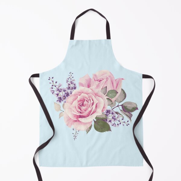 Item preview, Beautiful Vintage Pink Roses on Soft Blue designed and sold by PinkRainbow.