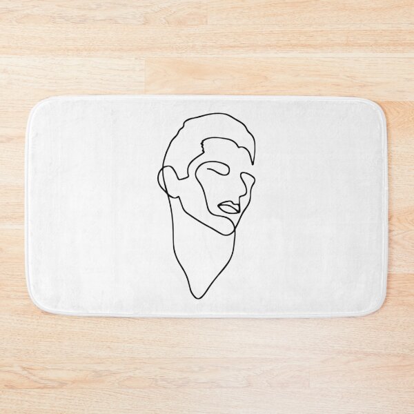 Item preview, Abstract Male Fashion Model Portrait - One Line Drawing designed and sold by RLYGR8.