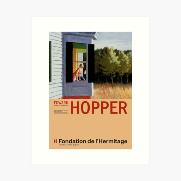 Aperçu de l'œuvre Edward Hopper - Cape Cod Morning - Affiche d'art minimaliste d'exposition créée et vendue par Francisco Couto.