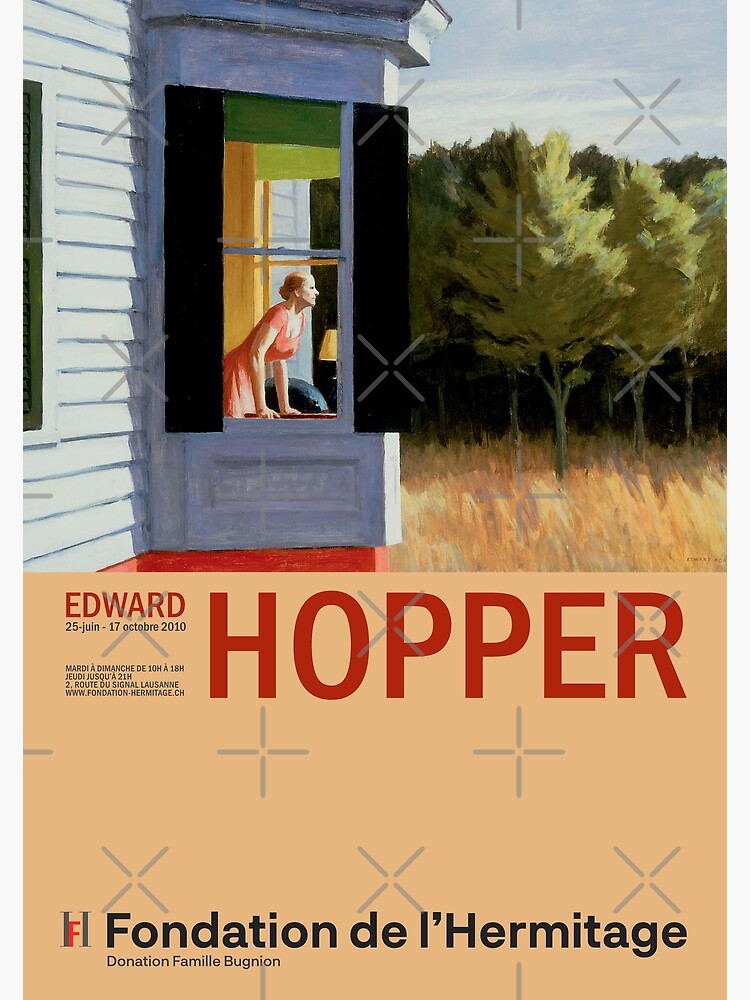 Edward Hopper Cape Cod Morning Minimalist Exhibition Art Poster