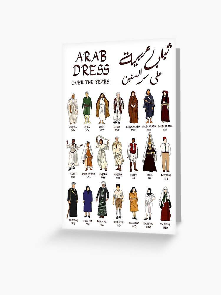 Traditional Arab Clothing (no background) | ثياب عربية على مر السنين