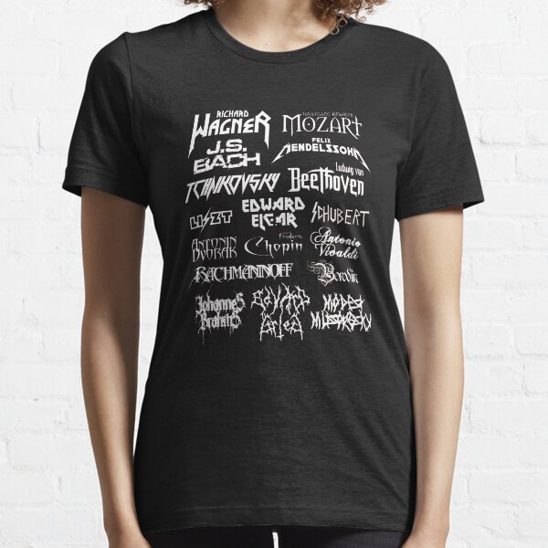 Heavy Metal-style Classical Composers Essential T-Shirt