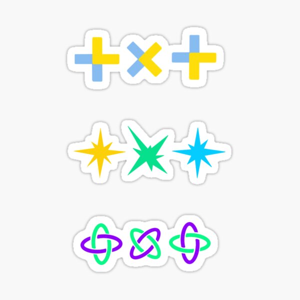 TXT Logo Set Stickers\