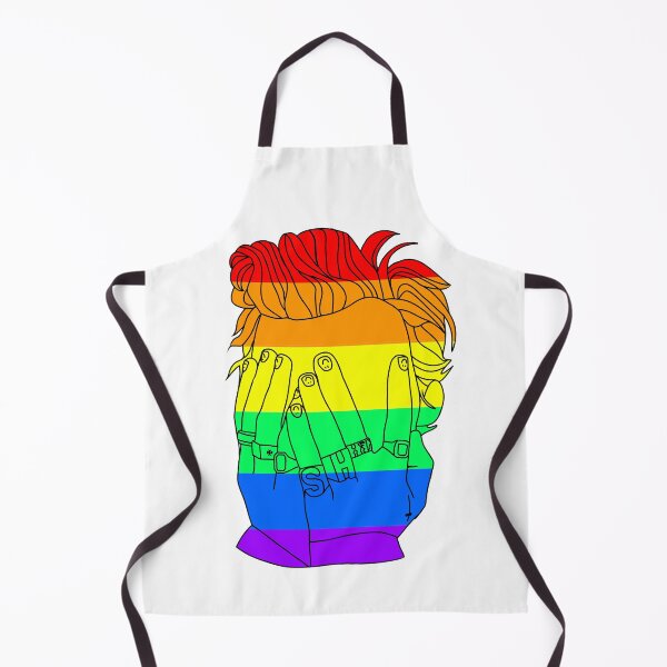 Item preview, Rainbow Pride Hands on Face Pose Harry Styles with Smiley Nails designed and sold by 420igor.