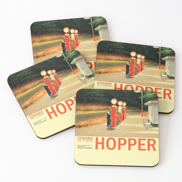 Item preview,  Edward Hopper - Gas - Minimalist Exhibition Art Poster designed and sold by Francisco Couto.