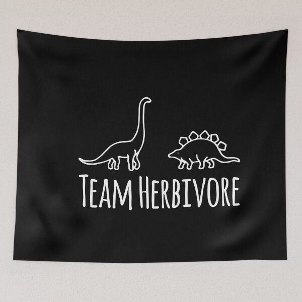 Item preview, Team Herbivore Cute and Funny Dinosaur designed and sold by ambaart.