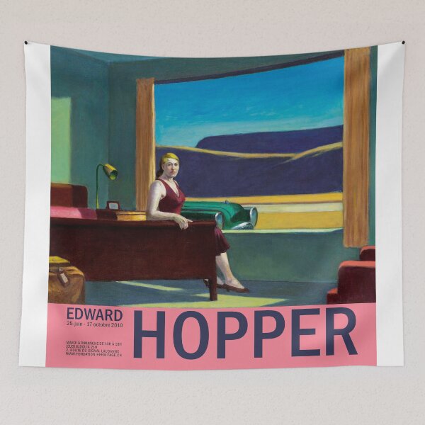 Item preview, Edward Hopper - Western Motel - Minimalist Exhibition Art Poster designed and sold by Francisco Couto.