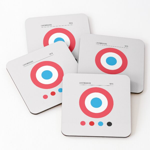 Item preview, Bauhaus Inspired Luxembourg Flag designed and sold by Boxing Kangaroo Retail Company.