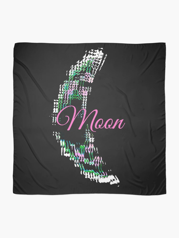 Thumbnail 2 of 3, Scarf, Moonlight Crescent  designed and sold by DesignsofNote.