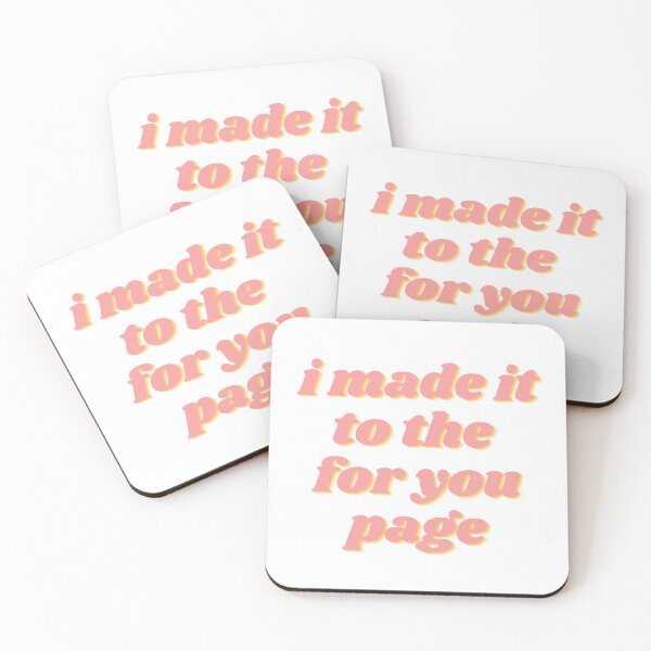 Item preview, I made it to the for you page tiktok sticker, tiktok sweatshirt, tiktok shirt designed and sold by moremattie.