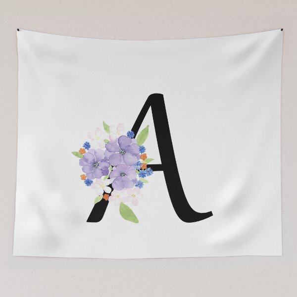 Item preview, Floral monogram A designed and sold by SharonRoseR.