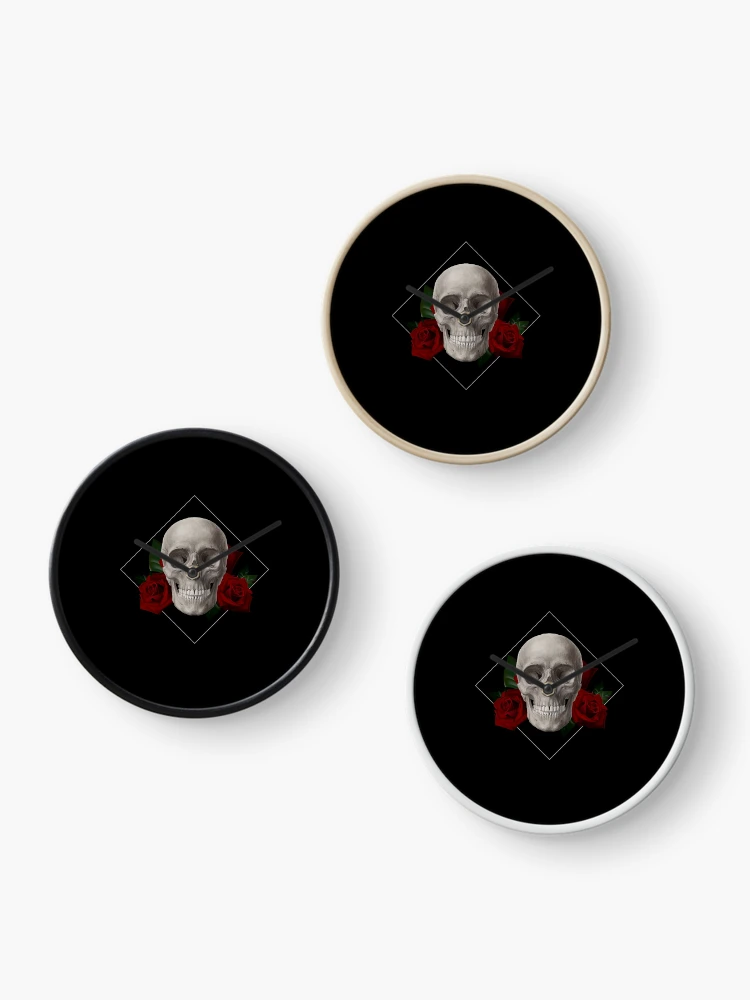 Thumbnail 3 of 4, Clock, Guns & Roses designed and sold by Rue-A.