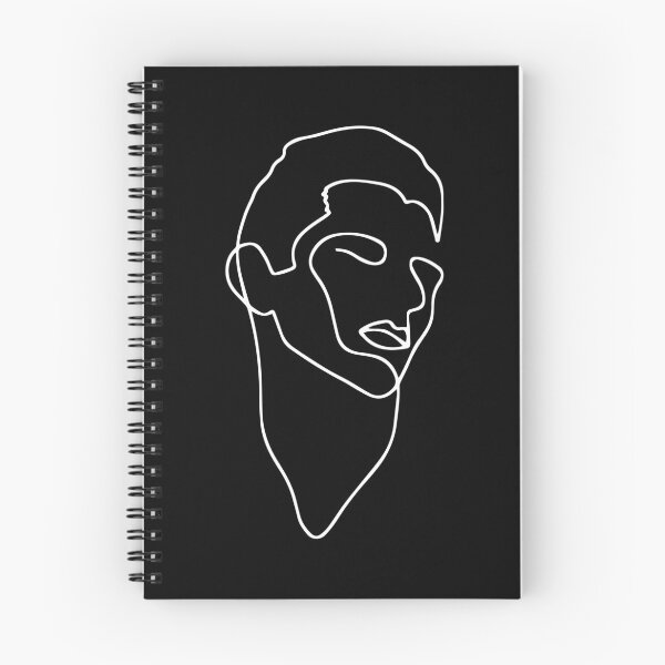 Item preview, Abstract Male Model - Line Drawing - Portrait Graphic Black designed and sold by RLYGR8.