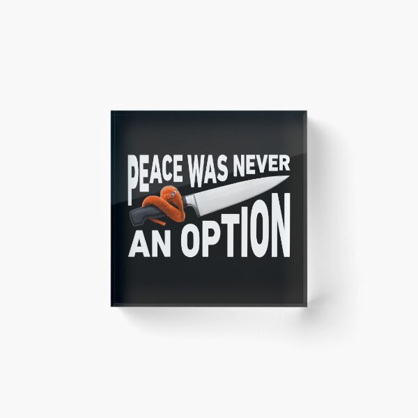 Item preview, Peace Was Never An Option Worm On A String designed and sold by hadicazvysavaca.