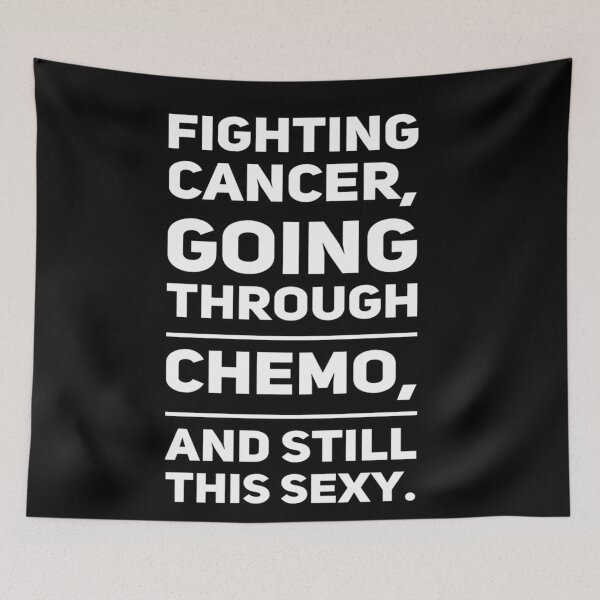 Item preview, Cancer with Funny Cancer Fighter Inspirational Quote designed and sold by MillanMarketing.