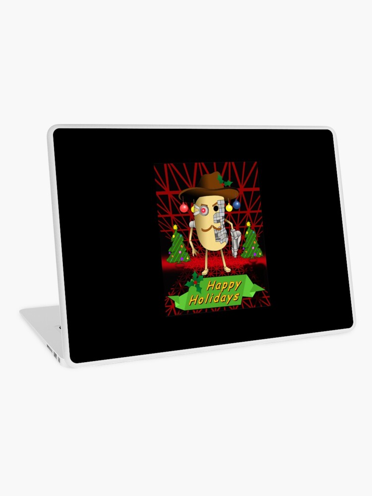 Mr P Piggy Roblox Christmas Laptop Skin By Freedomcrew Redbubble - roblox piggy halloween update skins