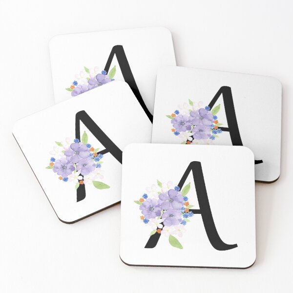 Item preview, Floral monogram A designed and sold by SharonRoseR.