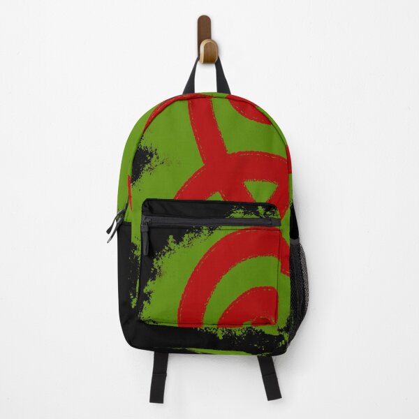 Item preview, Red on green doodle design designed and sold by hRSidesigns.