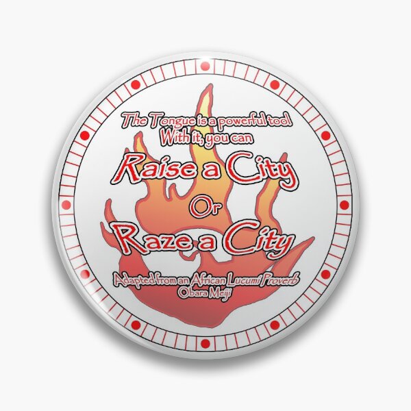 Item preview, Odu Proverbs: Obara Meiji- The Tongue is Fire (White) designed and sold by foxandtigersden.