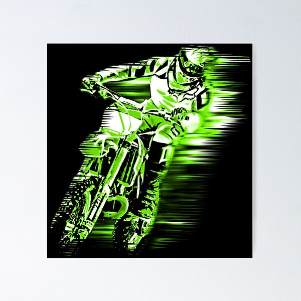 Item preview, Motocross - Green Rider designed and sold by Mary Tracy.