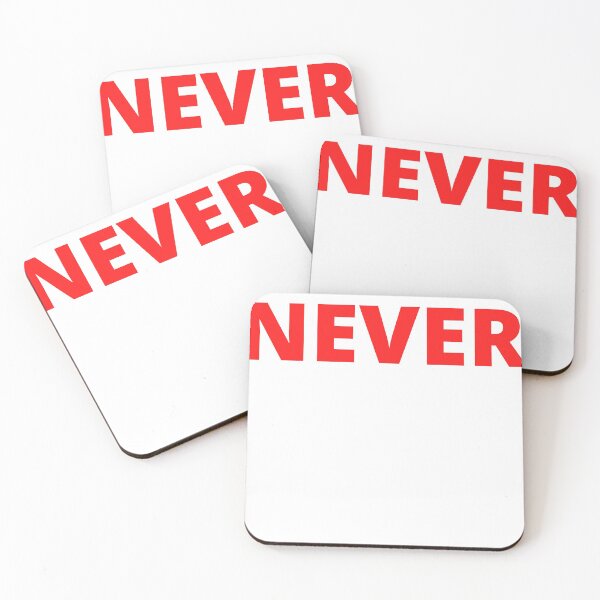 Item preview, never red logo  designed and sold by DZYONA.