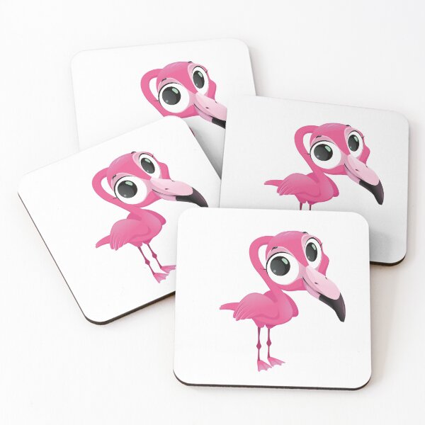 Item preview, pink flamingo illustration, Those Funny Flamingos Cartoon, flamingo designed and sold by Halalolo.