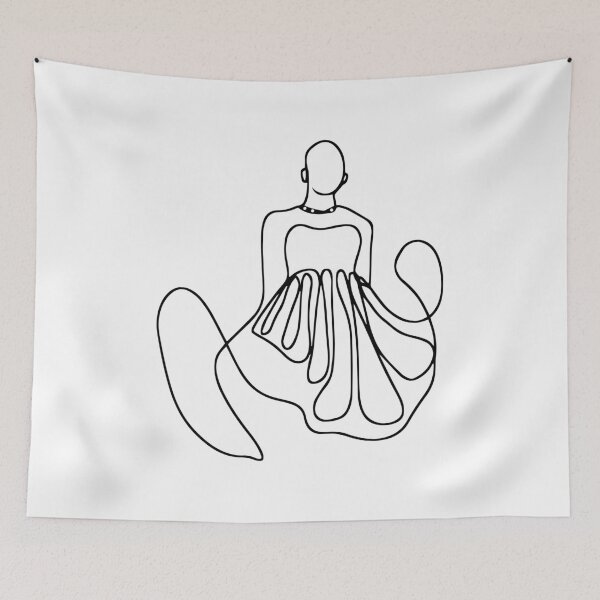 Item preview, Abstract Modern - Stylish Feminine Fashion - Art Line Drawing designed and sold by RLYGR8.