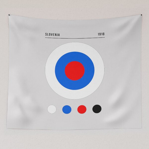 Item preview, Bauhaus Inspired Slovenia Flag designed and sold by Boxing Kangaroo Retail Company.